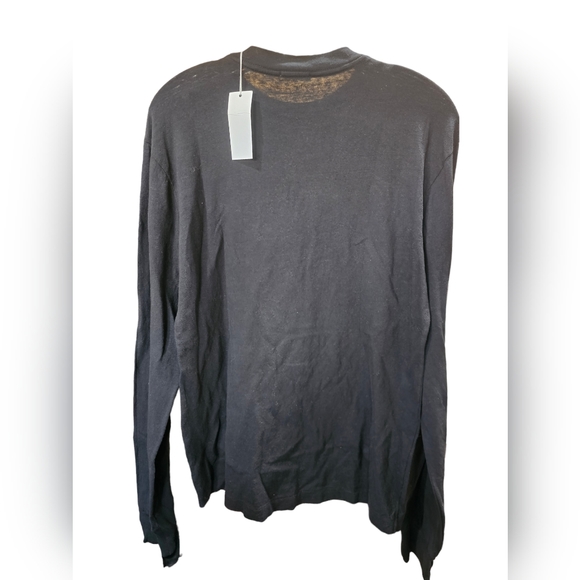 Re/Done 100% Cotton Long Sleeve Top In Black & Pink Size XS NWT MSRP $135 - Picture 3 of 6